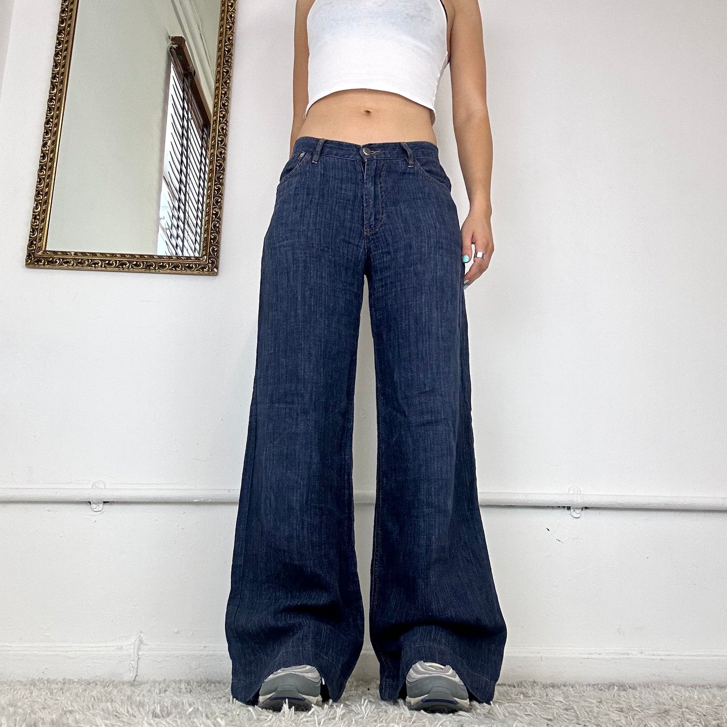 90s baggy wide leg jeans by marlboro classics