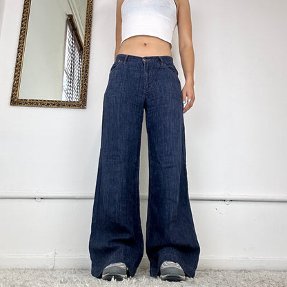 90s baggy wide leg jeans by marlboro classics