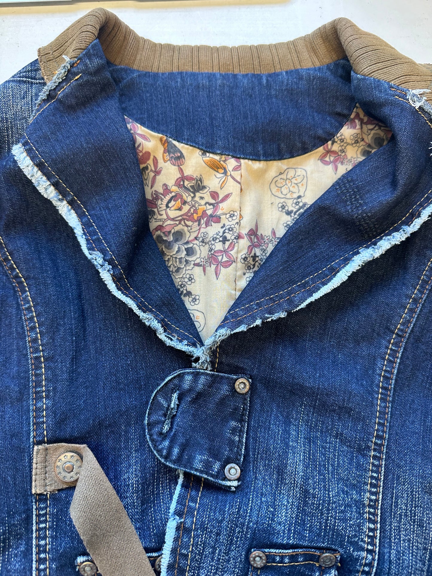 2000's flared denim jacket