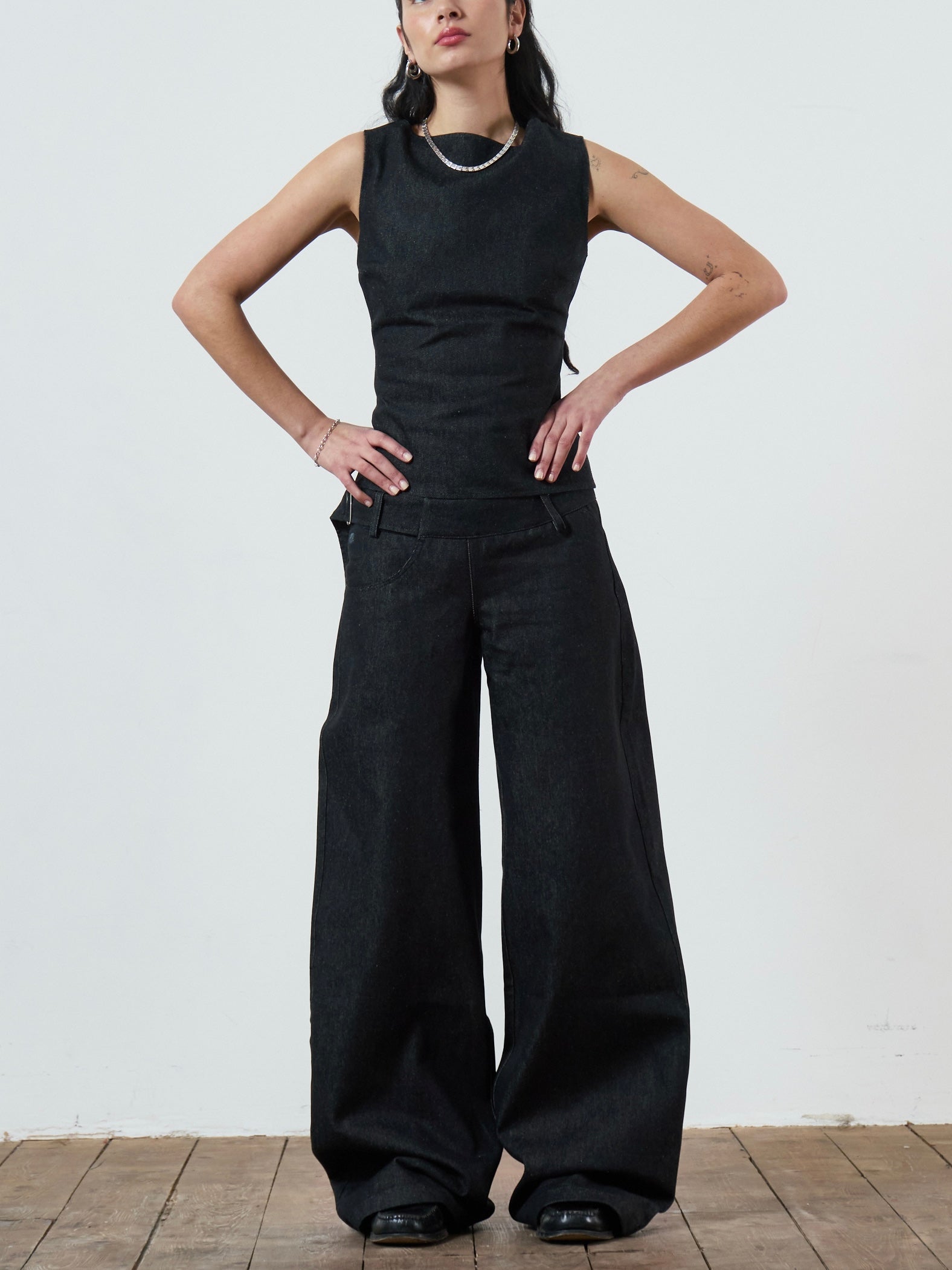 roman jean - dark grey denim