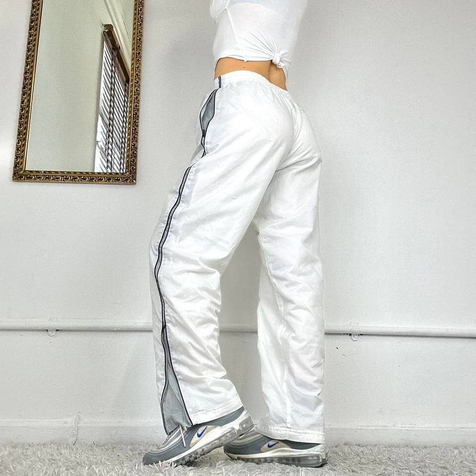 vintage white nike tracksuit bottoms