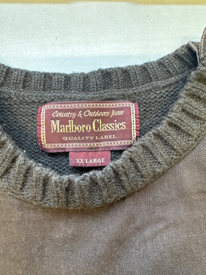 vintage marlboro brown knit jumper