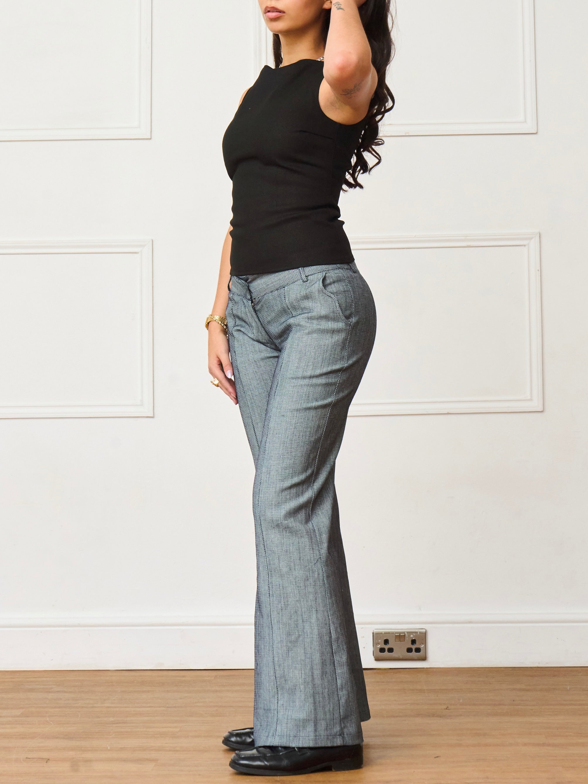 frankie jean - houndstooth denim