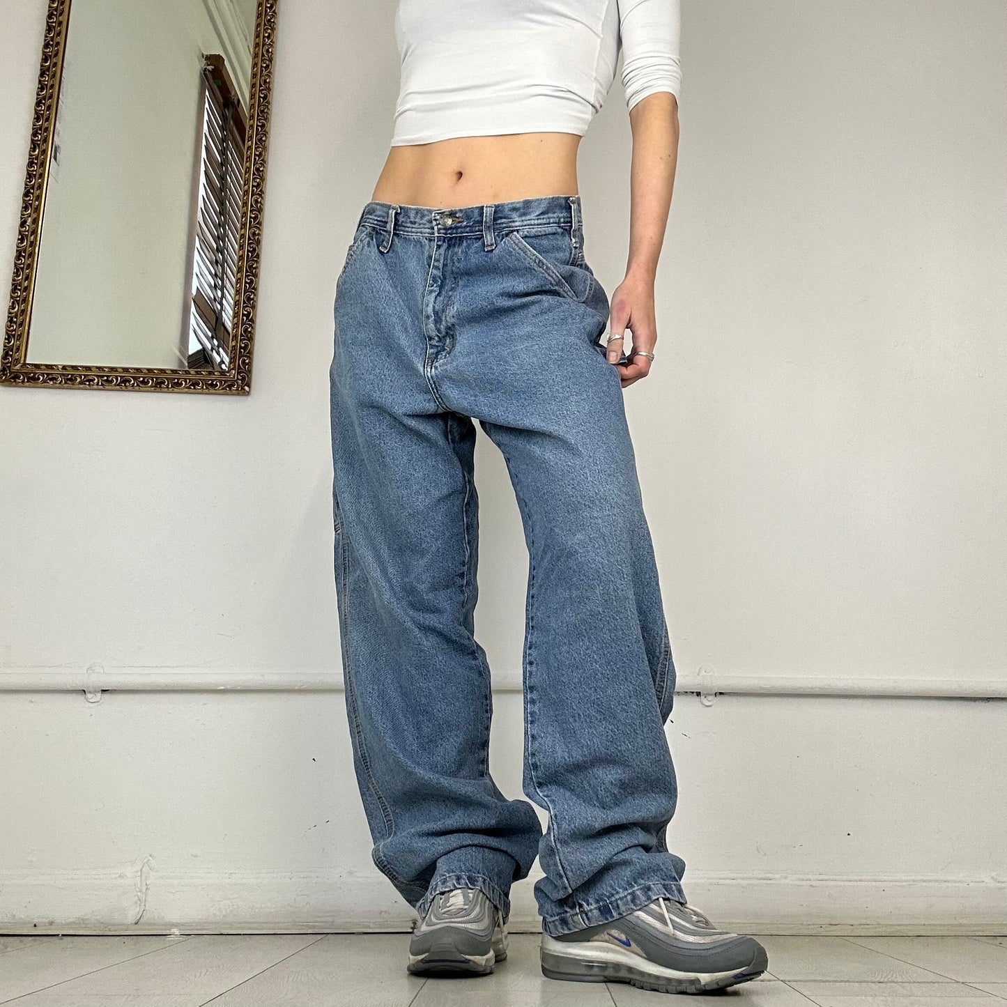 90's baggy cargo jeans