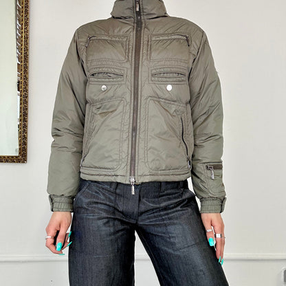 vintage moncler cargo puffer coat