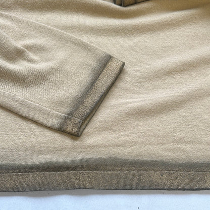 vintage versace beige cashmere knitted jumper