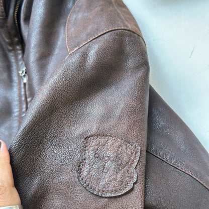 brown bugatti leather jacket