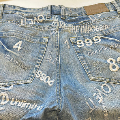 2000's embroidered jeans by fishbone