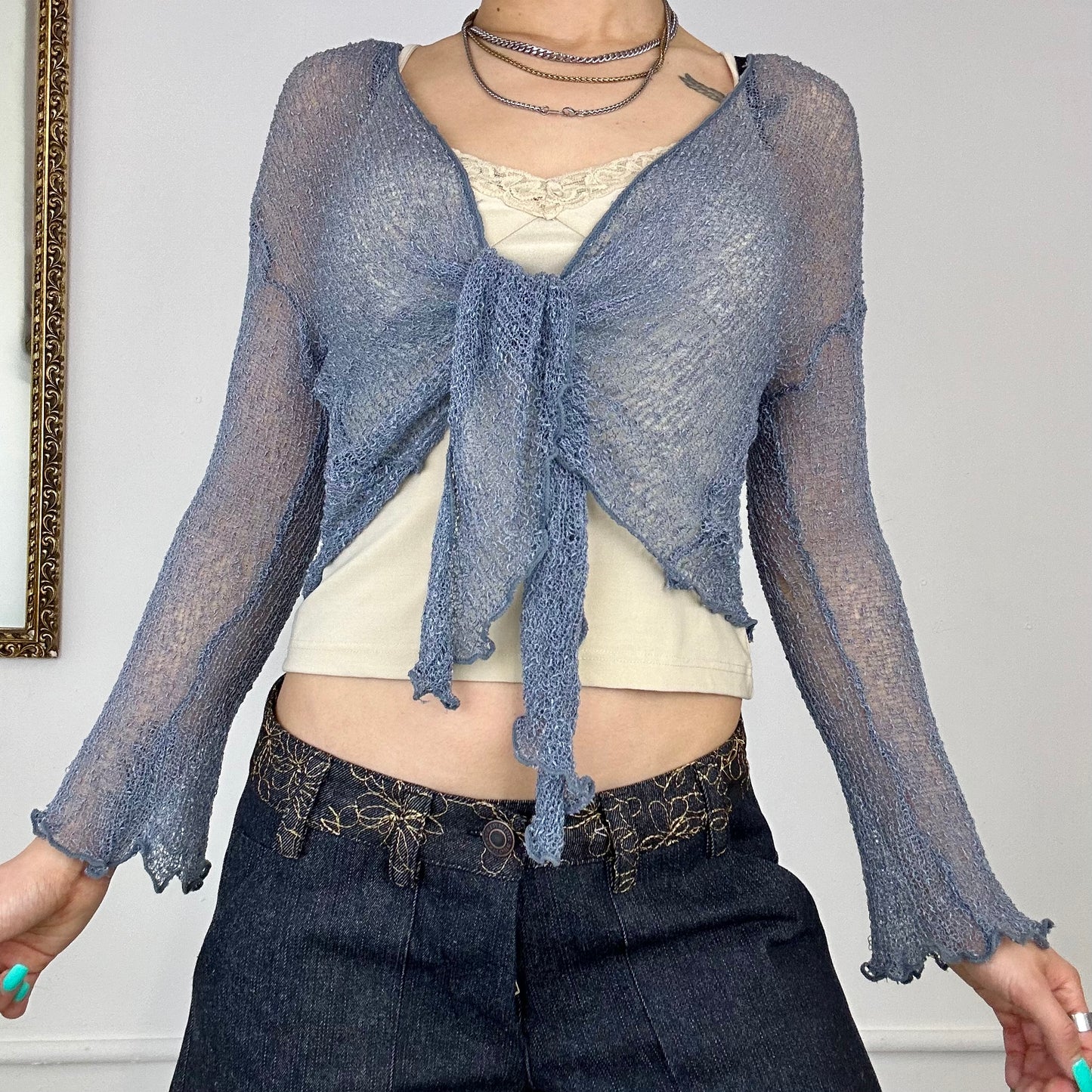 00’s loose bolero cardigan