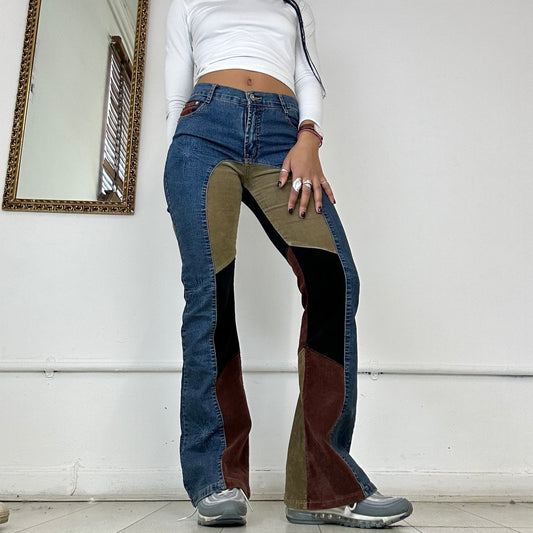 00s patchwork corduroy jeans