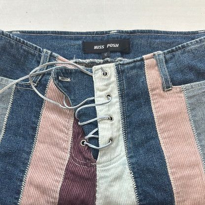 2000’s striped flared jeans