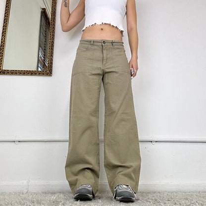 wide leg cargo trousers by angels