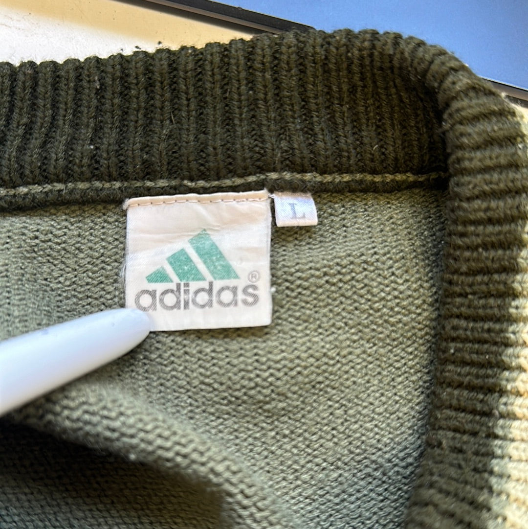 vintage green adidas sweater