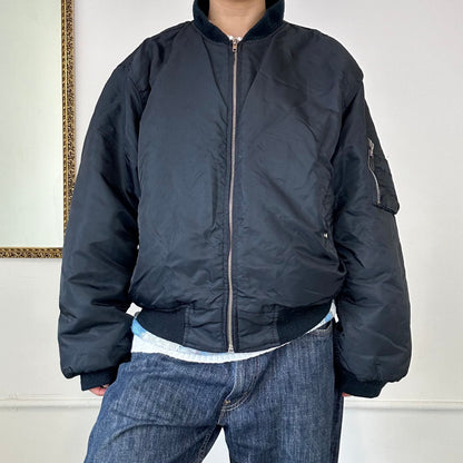 2000s oversized bomber jacket