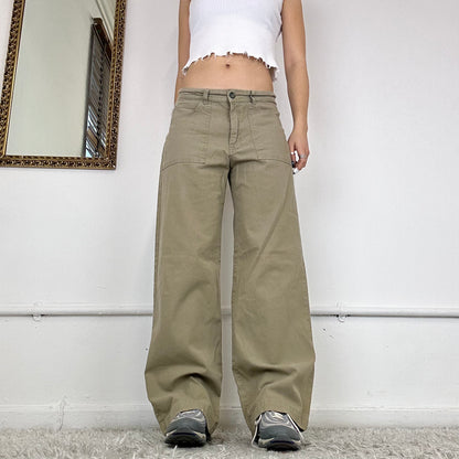 wide leg cargo trousers by angels