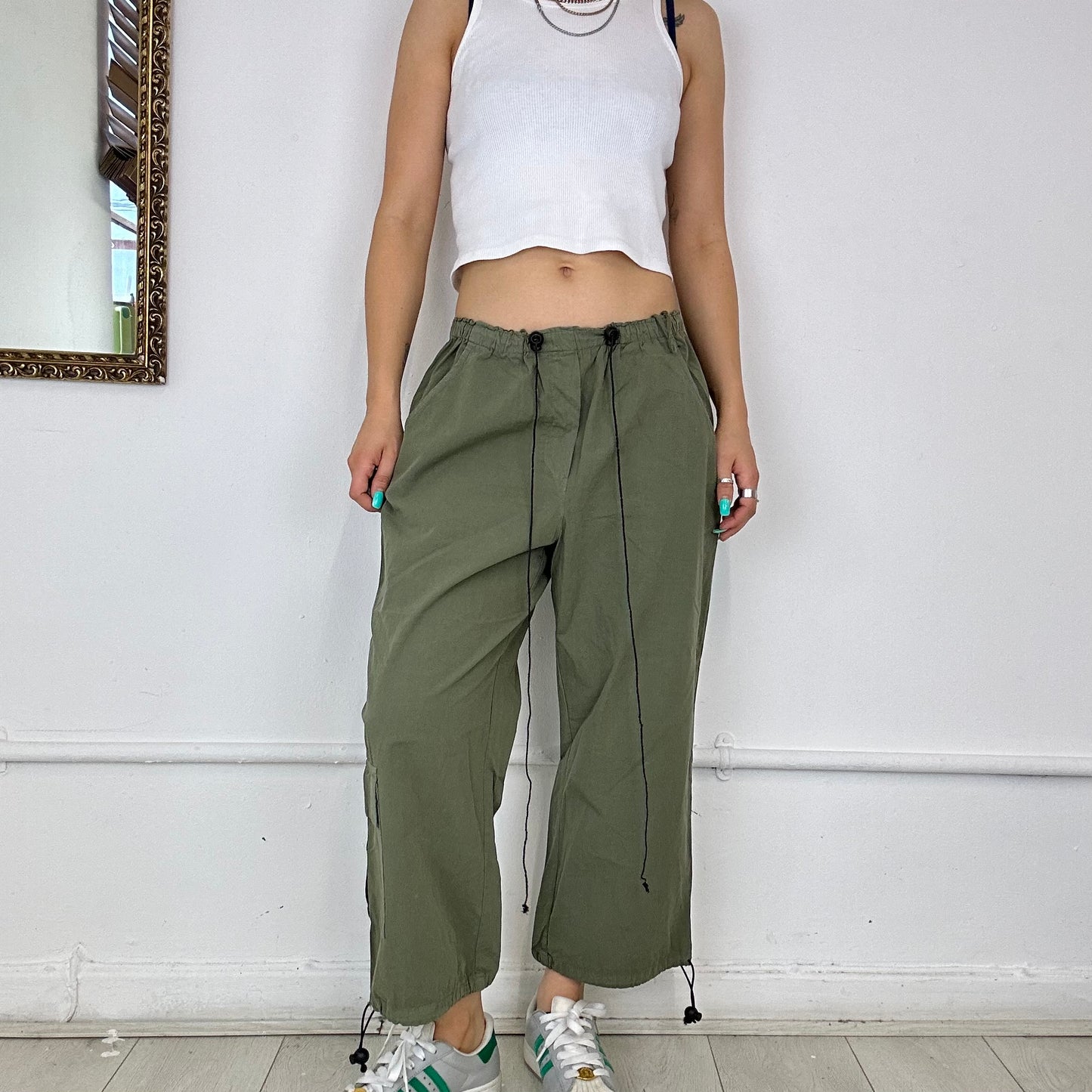 3/4 length cargo trousers