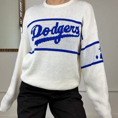 vintage dodgers knitted jumper