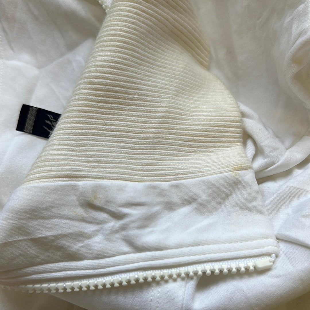 burberry white zip up jacket