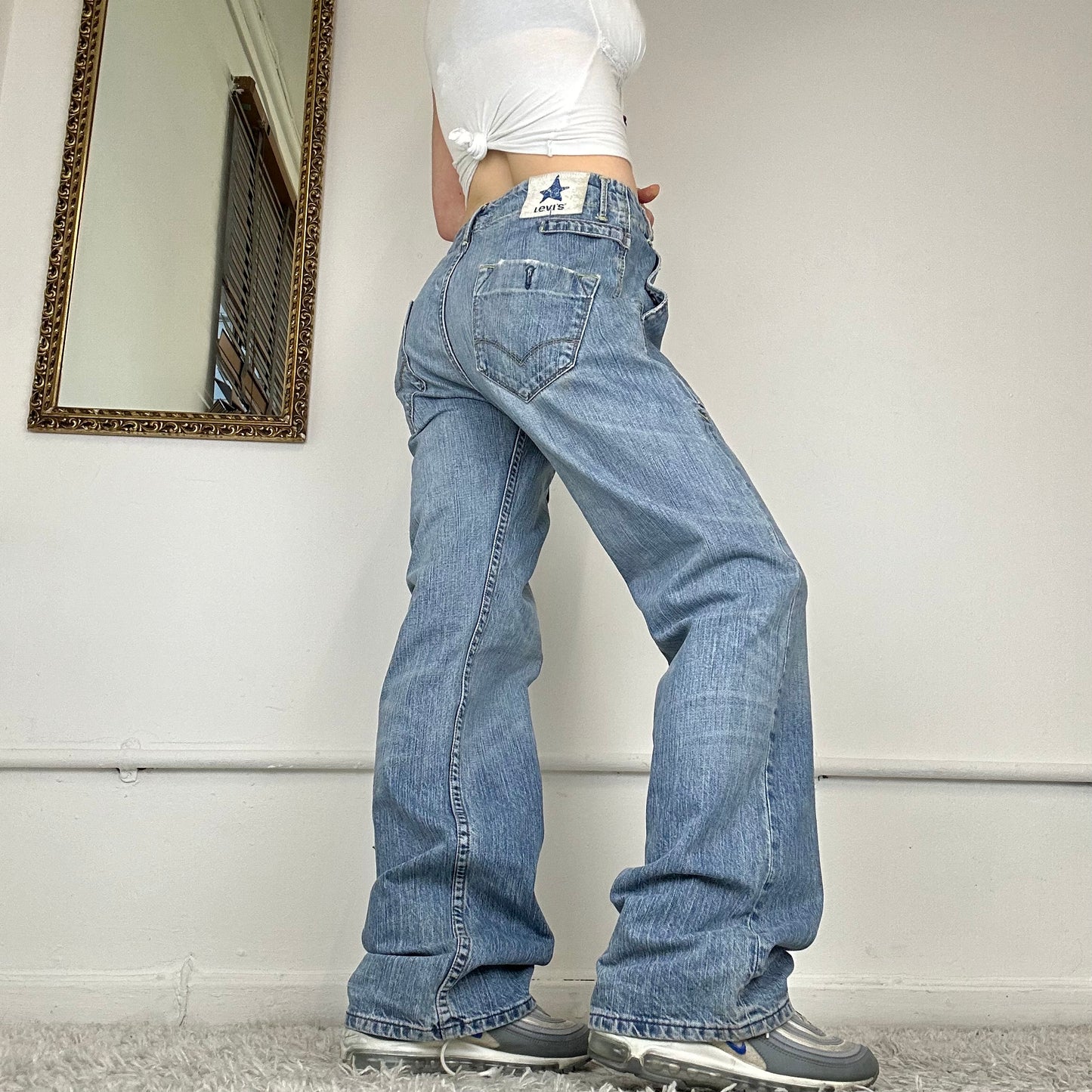 wide leg cargo jeans by levis