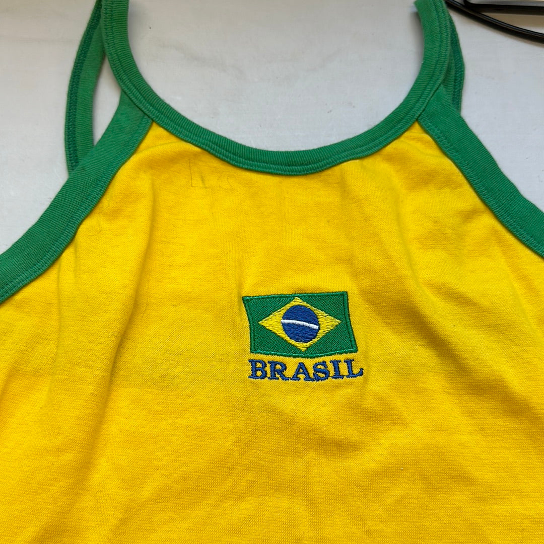 brazil flag tank top