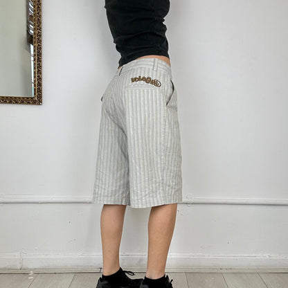 00’s striped long shorts