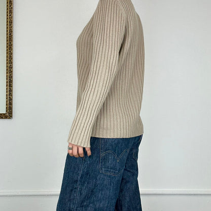 ribbed knitted jumper by sisley