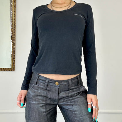 00's armani jeans long neck top