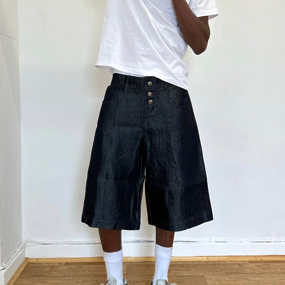 short patineur - denim gris foncé