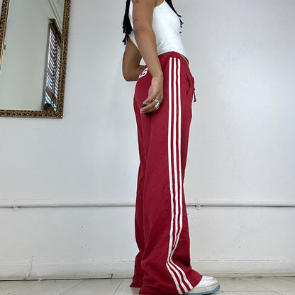 vintage red adidas joggers