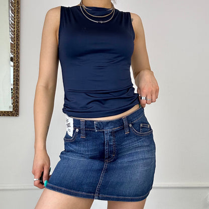 dolce and gabbana denim mini skirt