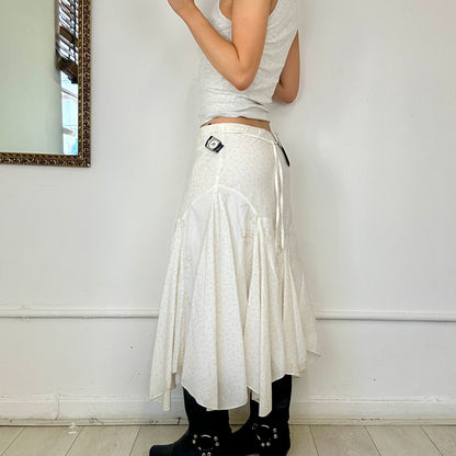 deadstock yessica asymmetric midi skirt