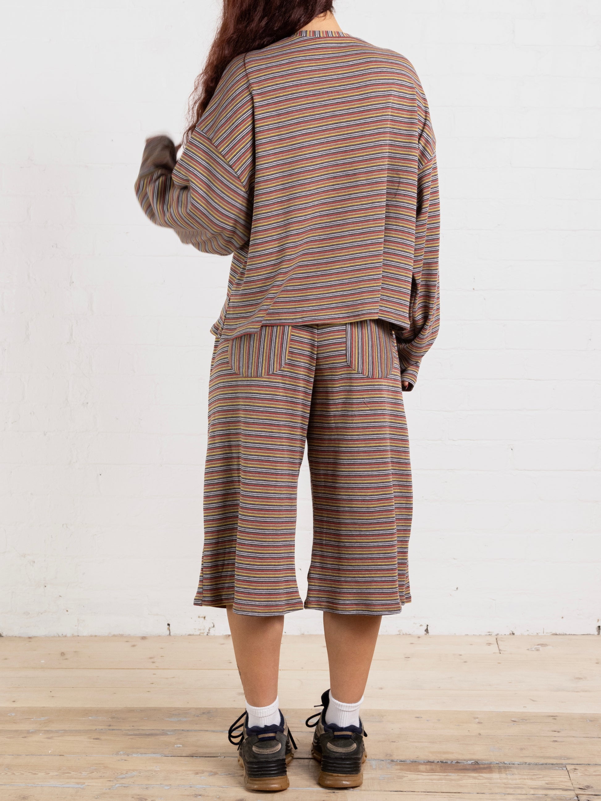 casey jumper - warm stripe