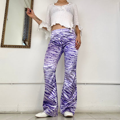 phard 2000's purple printed trousers