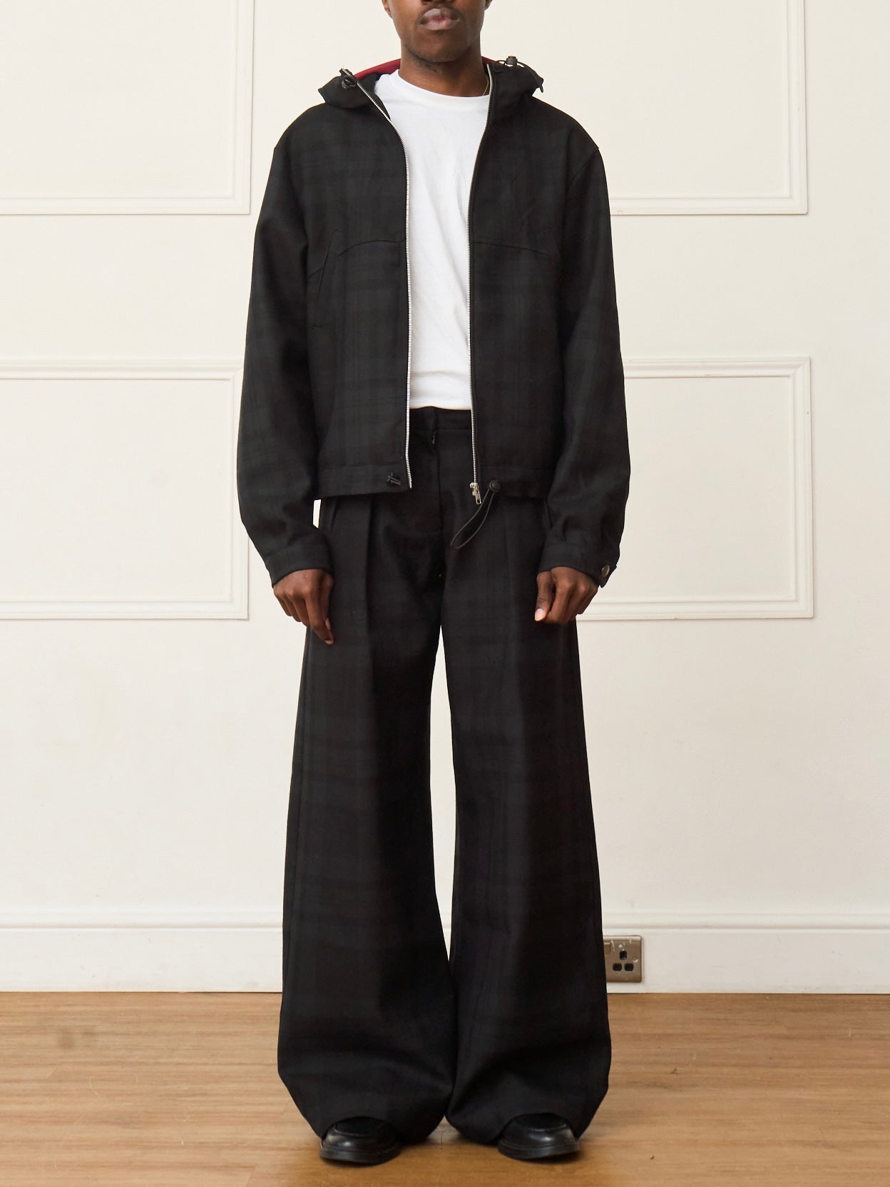 parker trouser - black wool