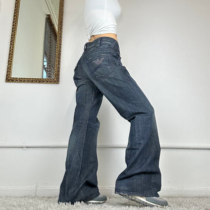 00's wide leg jeans from armani