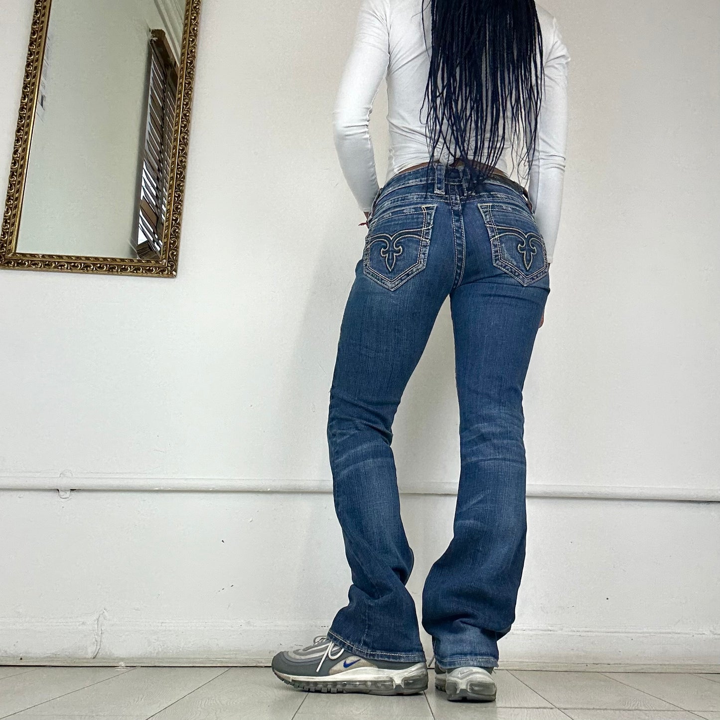 rock revival y2k flared jeans