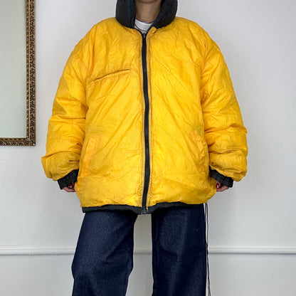 reversible puffer jacket by southpole