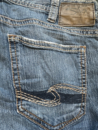 baggy dark wash jeans