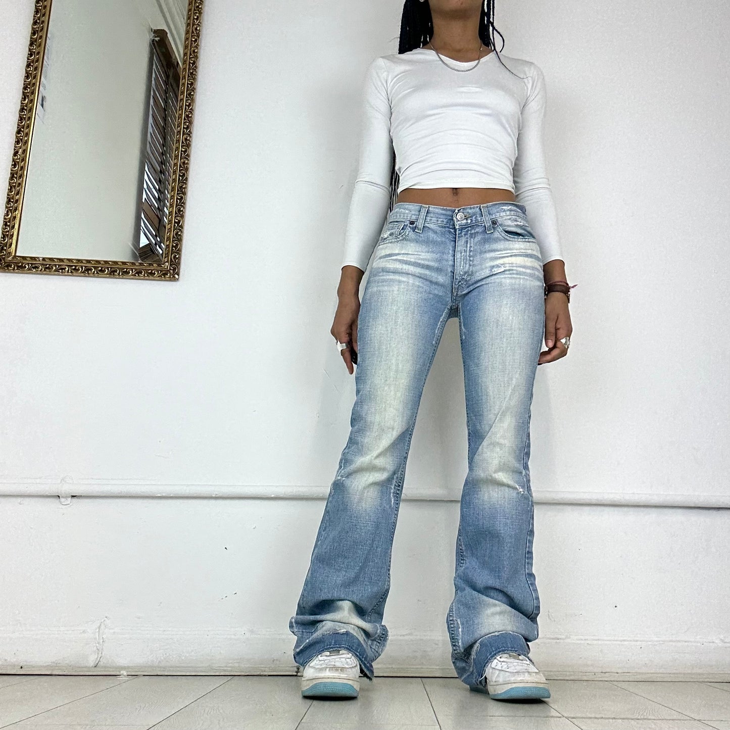 two tone 00’s jeans