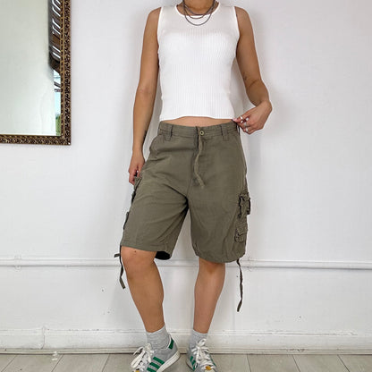 khaki cargo shorts