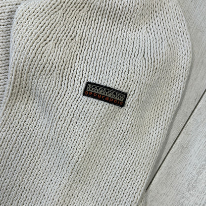 napapijri knitted zip up hoodie