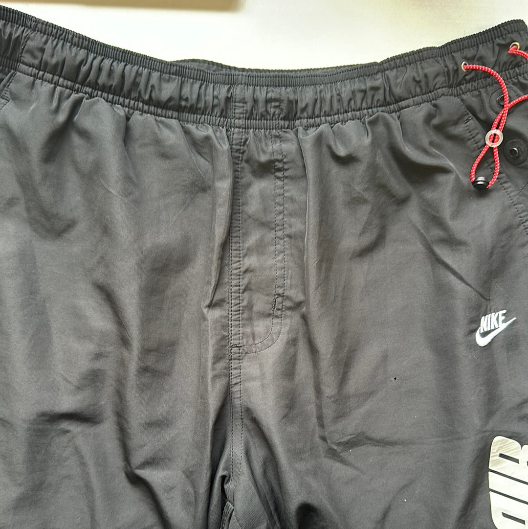 black baggy nike air shorts