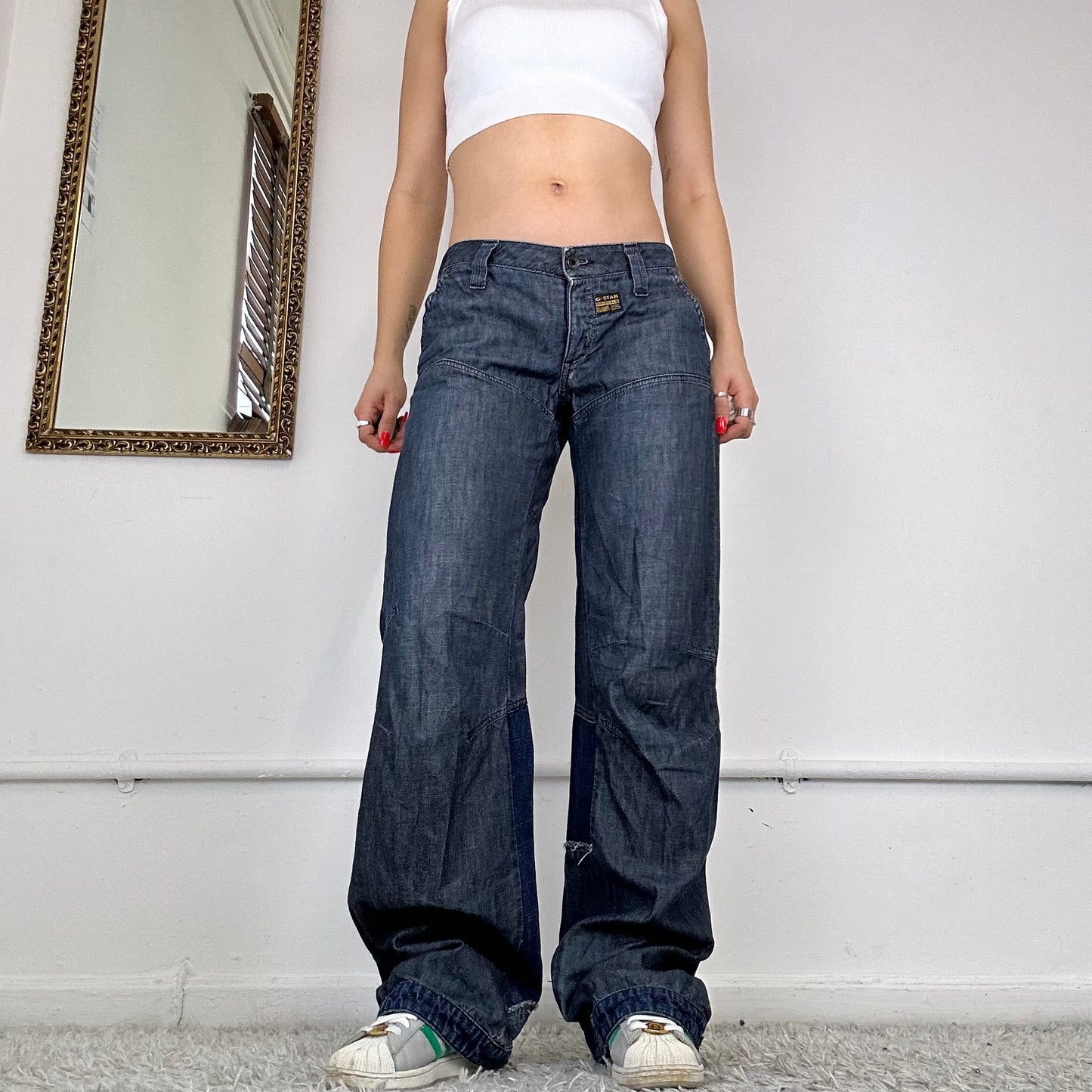 00's baggy patchwork jeans by g-star raw