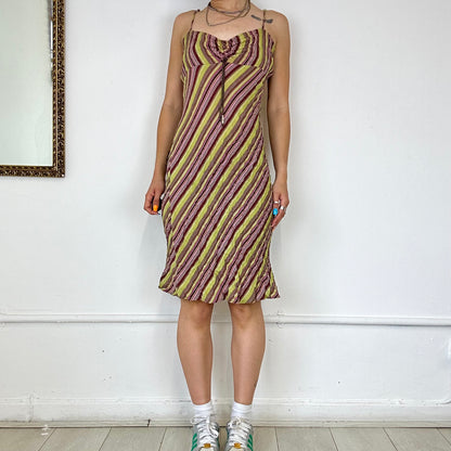 striped summer midi dress