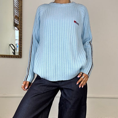 90s baby blue diesel knit jumper