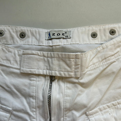 00’s white cargo trousers