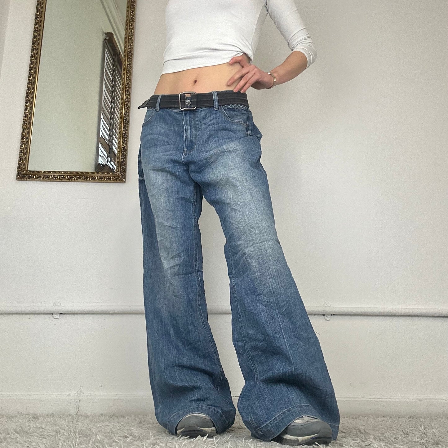 wide leg baggy dkny jeans