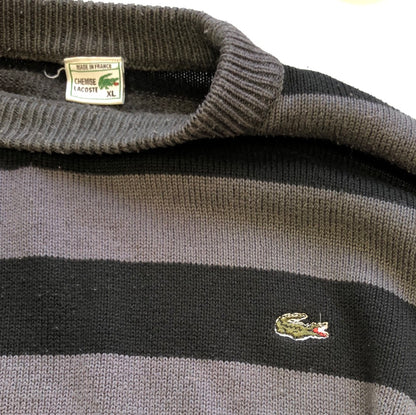 stripe knit lacoste jumper