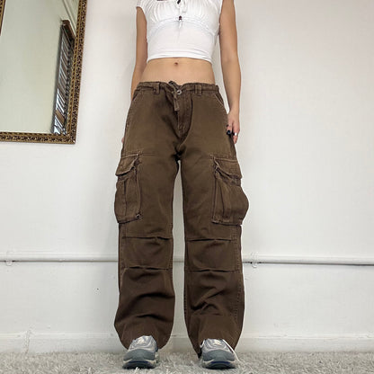 vintage brown cargo trousers