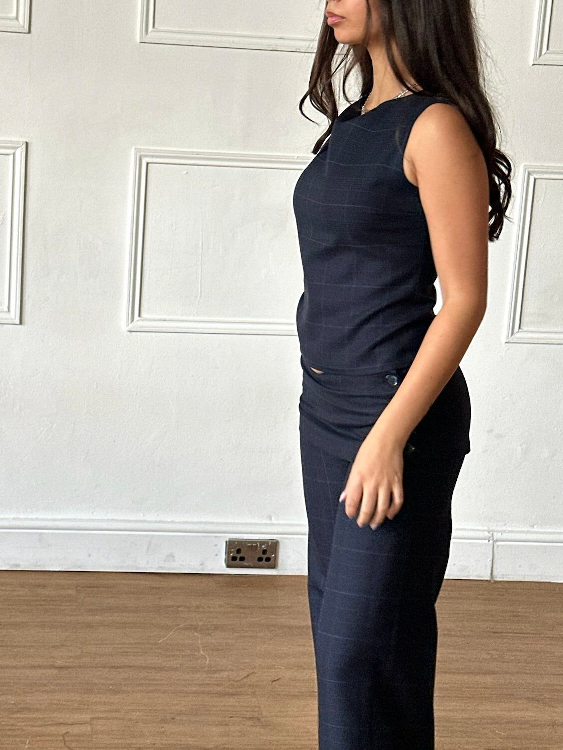 charlie top - navy wool